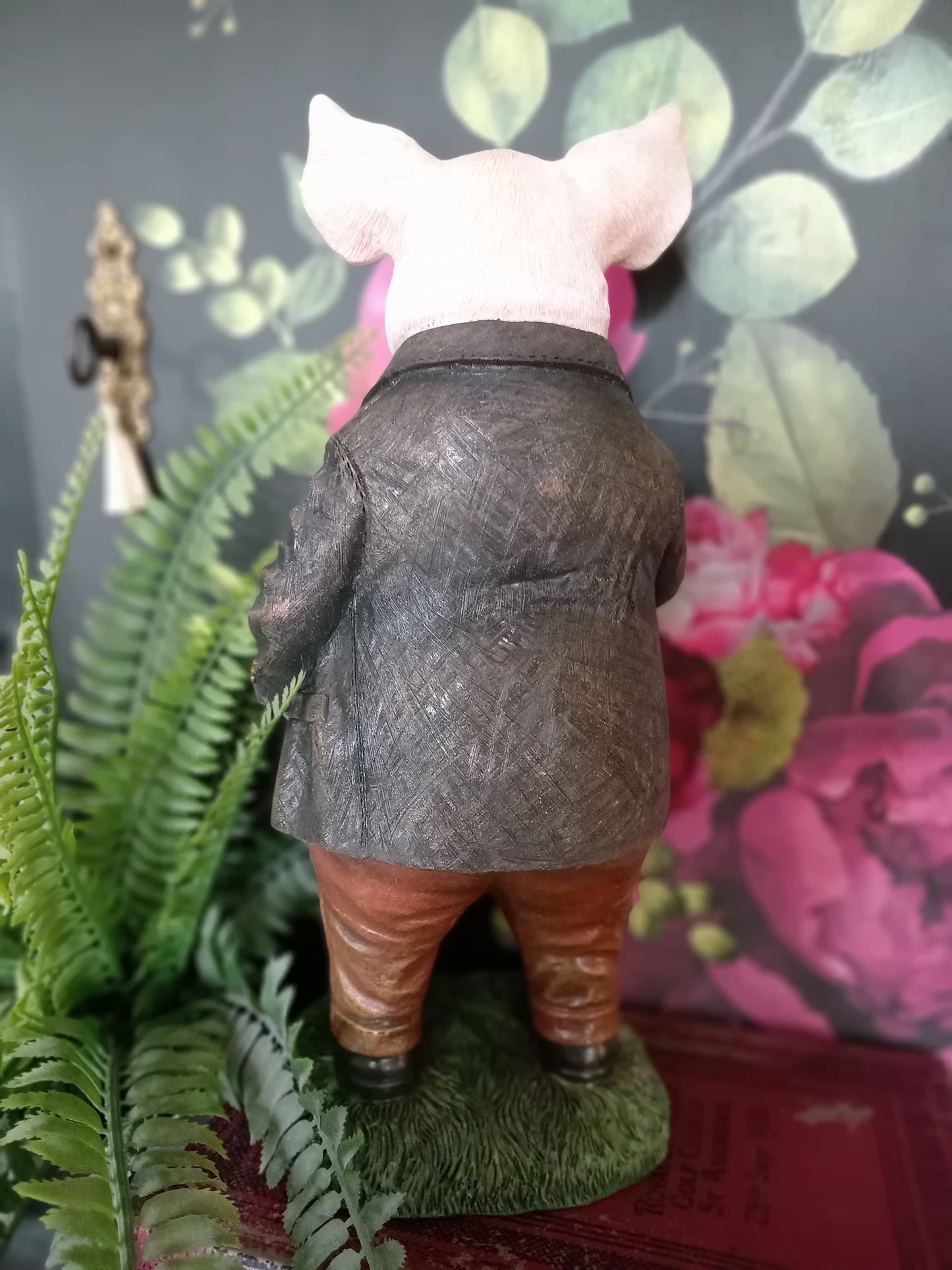 Mr. Pig Gentleman Wearing Suit Ornament