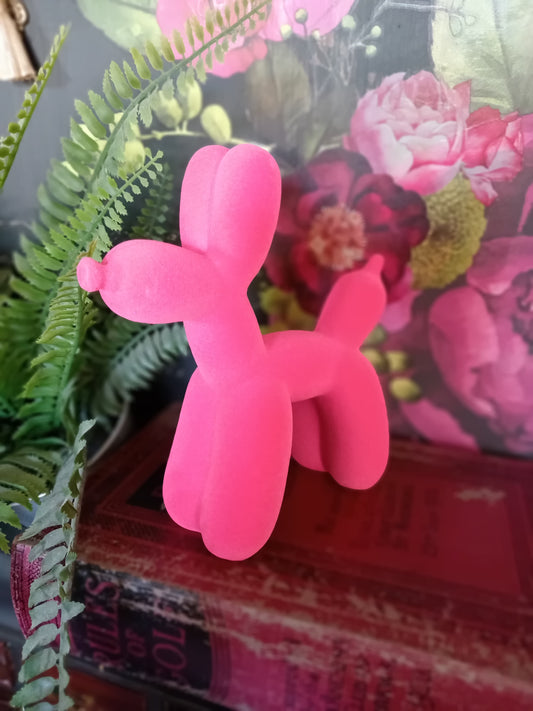 Pink Balloon Poodle Dog Ornament