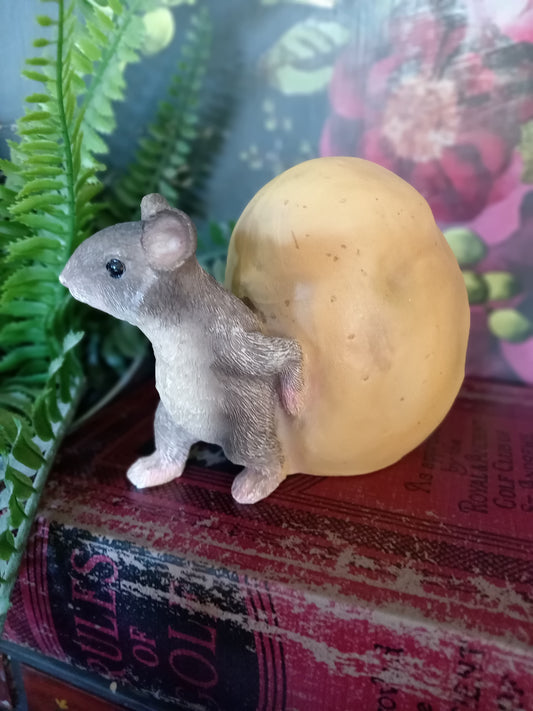 Mouse Rolling Potato Ornament