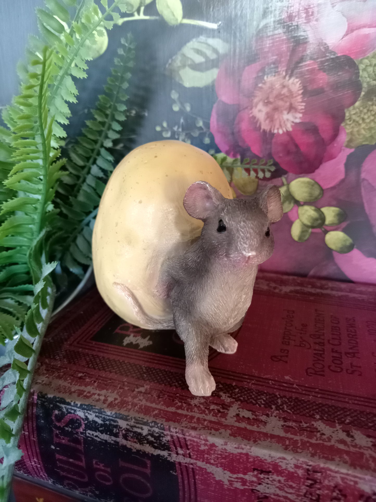 Mouse Rolling Potato Ornament