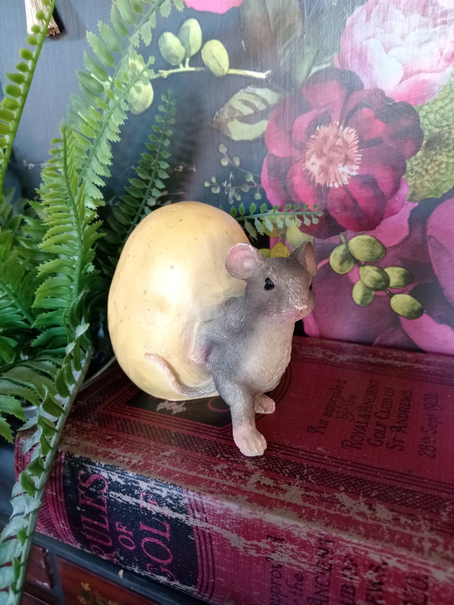 Mouse Rolling Potato Ornament