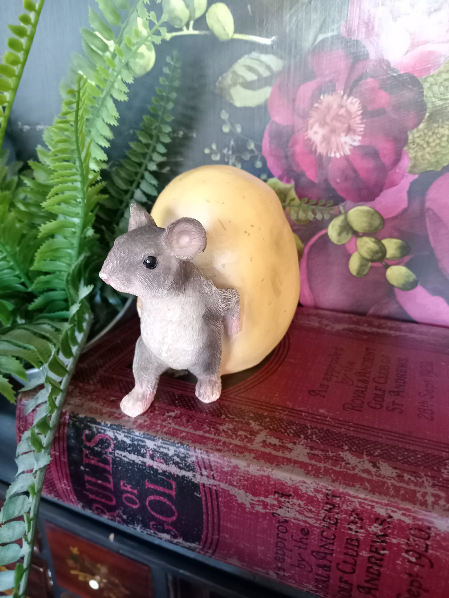 Mouse Rolling Potato Ornament