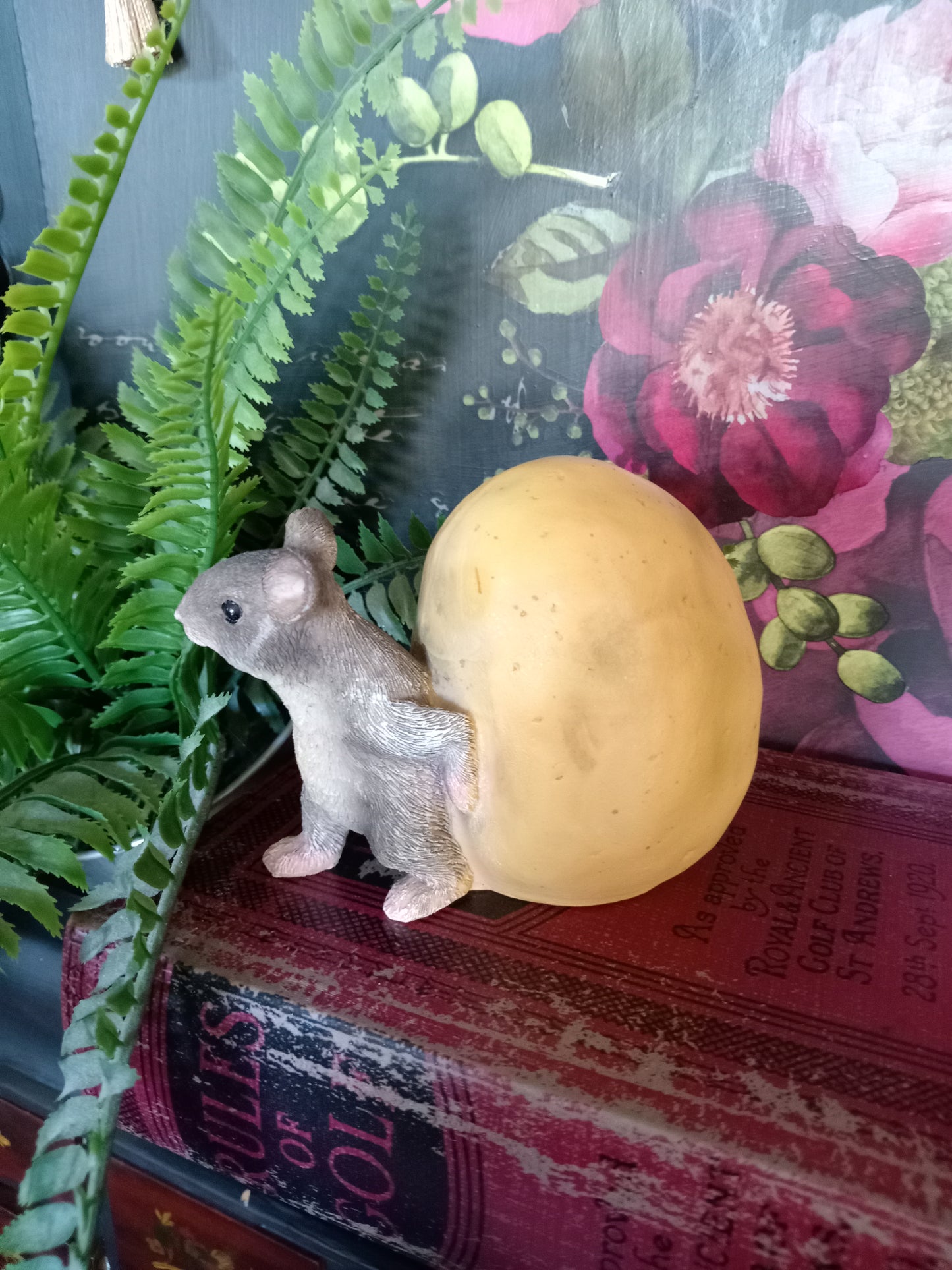 Mouse Rolling Potato Ornament