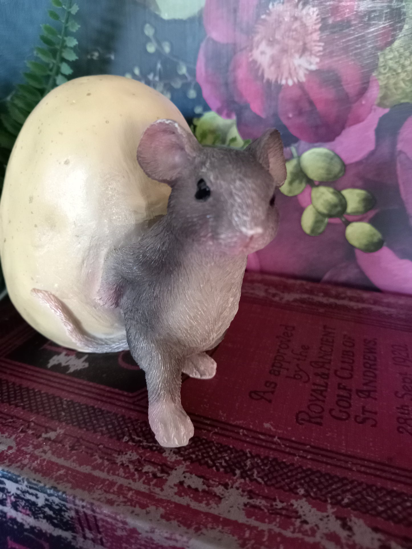 Mouse Rolling Potato Ornament