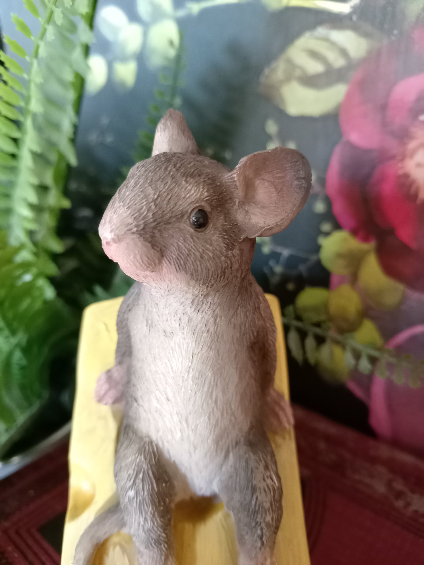 Mouse Sat On Cheese Wedge Ornament