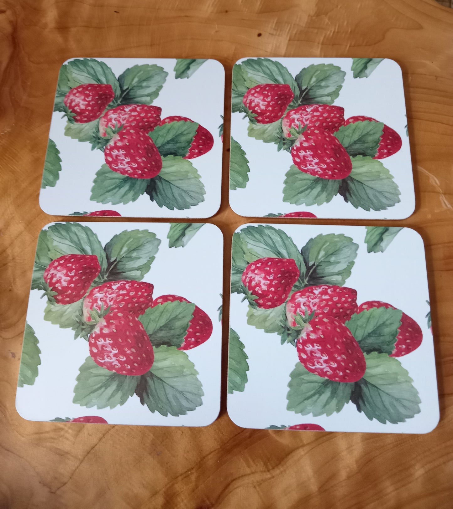 Set Of Four Strawberry Field Coasters