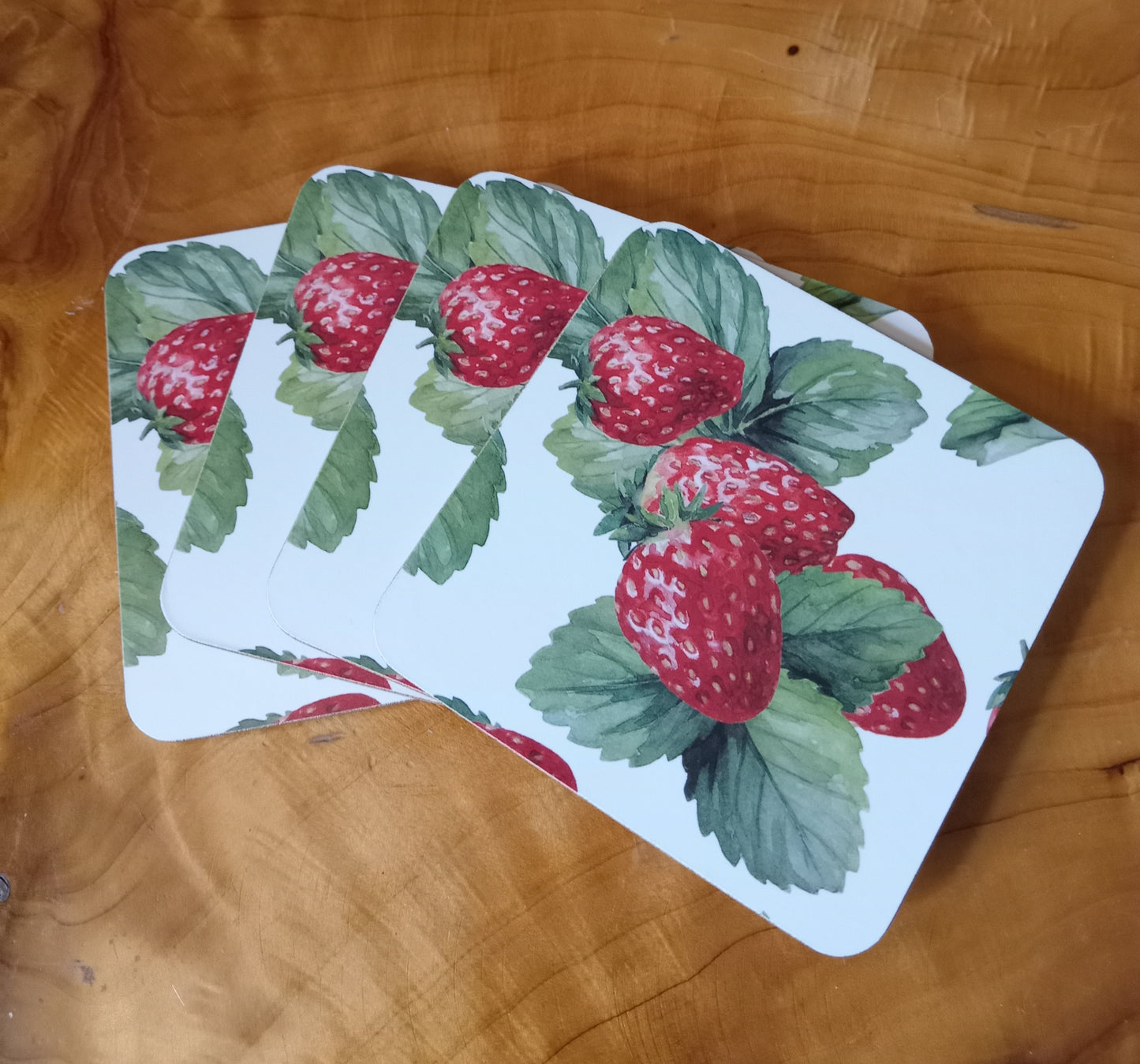 Set Of Four Strawberry Field Coasters