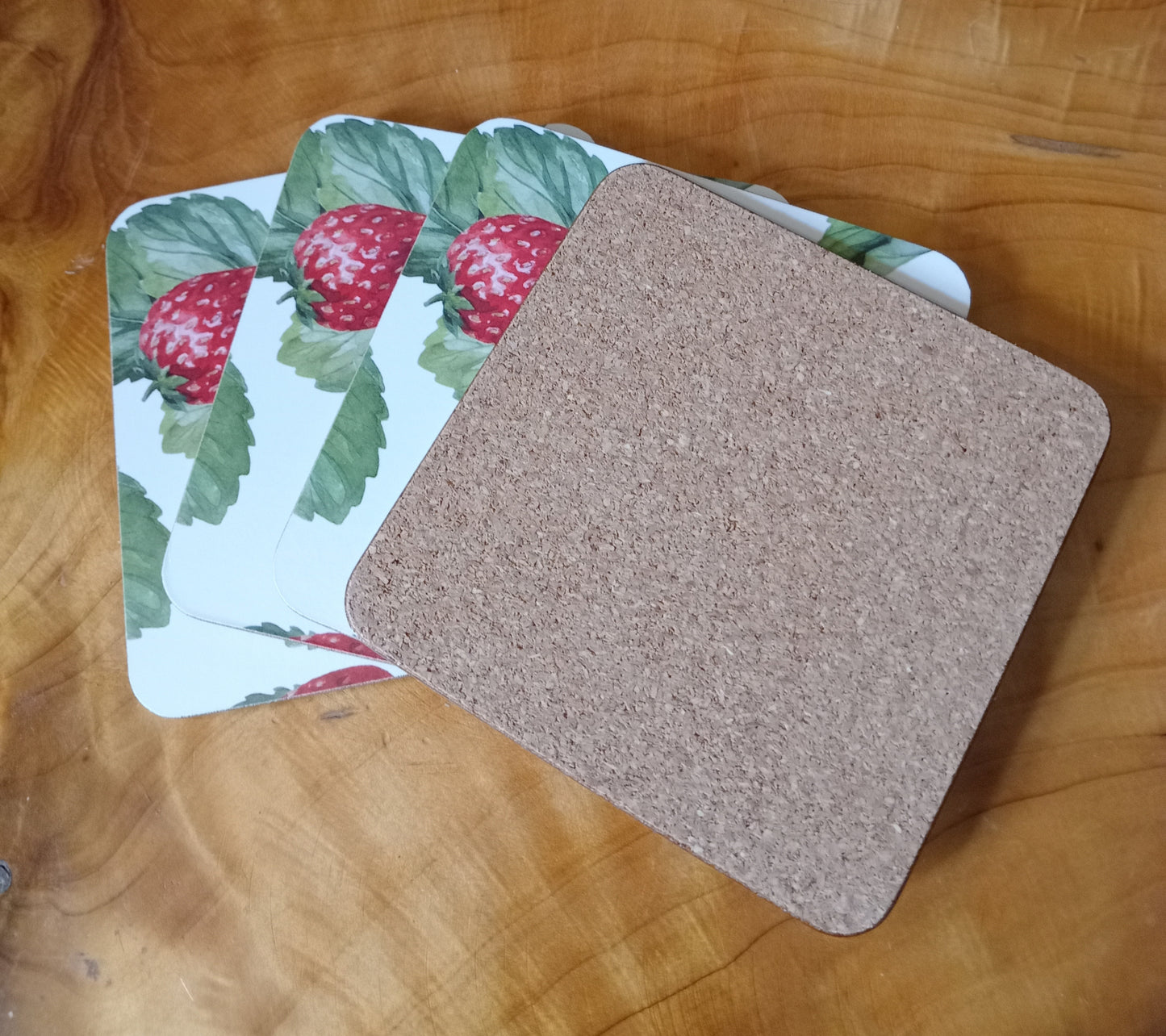 Set Of Four Strawberry Field Coasters