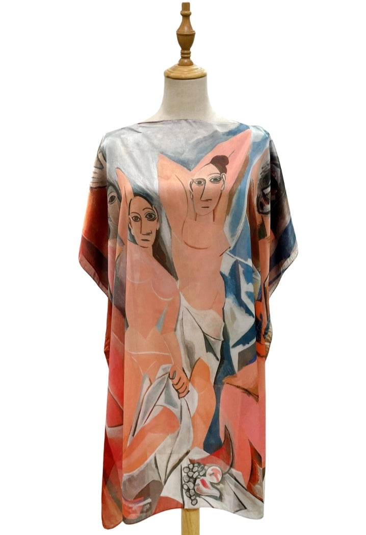 Picasso Les Demoiselles Silk Cover Up