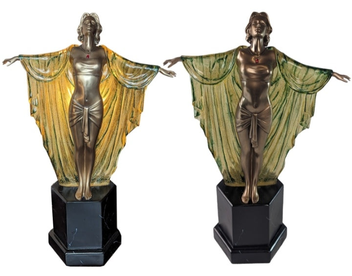 Art Deco Lady Dancer Table Lamp