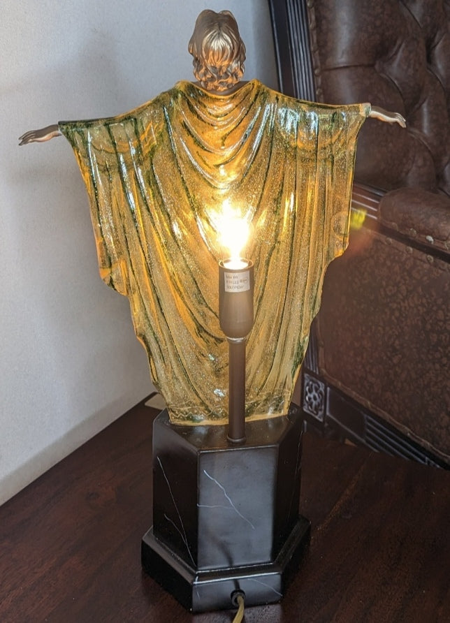 Art Deco Lady Dancer Table Lamp