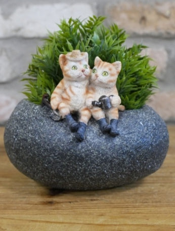 Cat Planter Trough