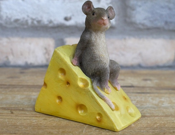 Mouse Sat On Cheese Wedge Ornament