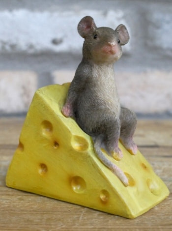 Mouse Sat On Cheese Wedge Ornament