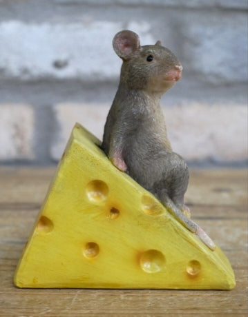 Mouse Sat On Cheese Wedge Ornament