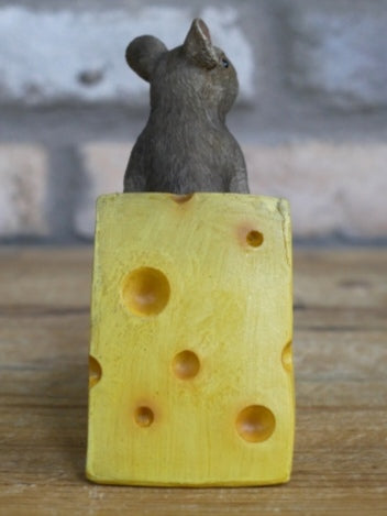 Mouse Sat On Cheese Wedge Ornament