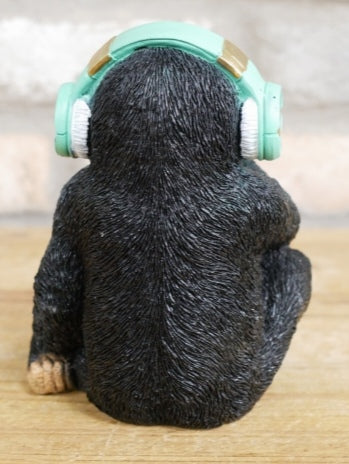 Monkey With Headphones Ornament