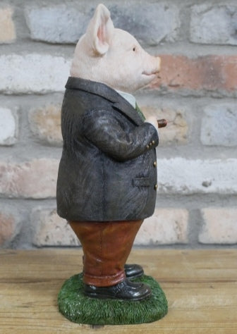 Mr. Pig Gentleman Wearing Suit Ornament