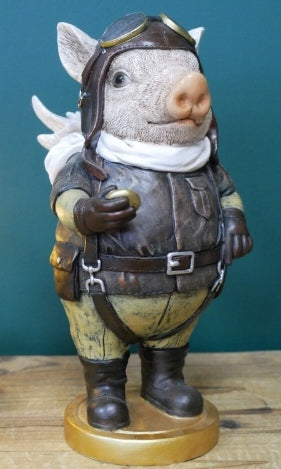 Flying Pig Pilot Ornament