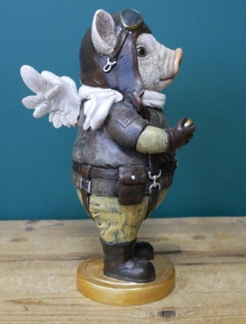 Flying Pig Pilot Ornament