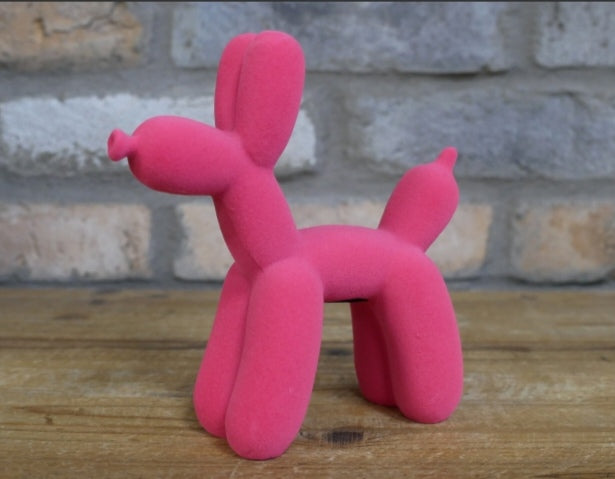 Pink Balloon Poodle Dog Ornament