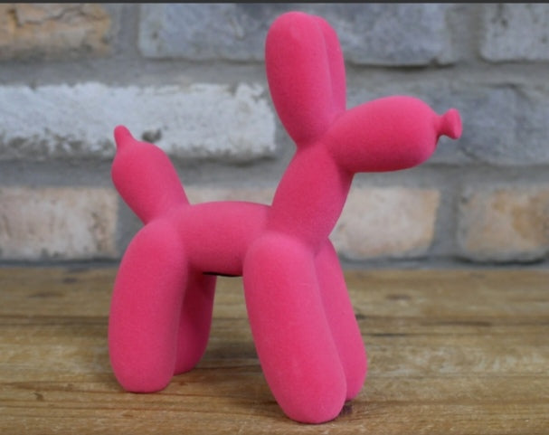 Pink Balloon Poodle Dog Ornament