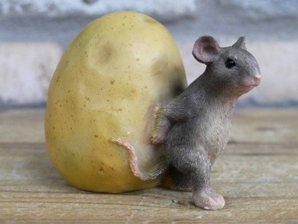 Mouse Rolling Potato Ornament