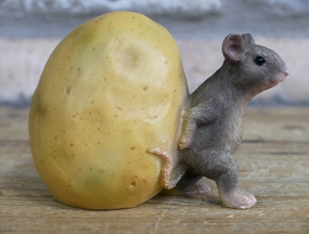 Mouse Rolling Potato Ornament