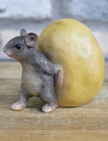 Mouse Rolling Potato Ornament