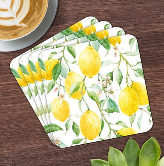 Set Of Four Lemon Grove Coasters