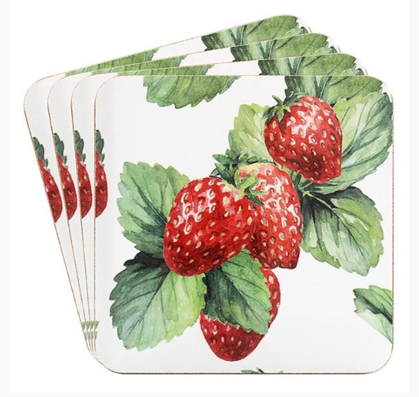 Set Of Four Strawberry Field Coasters