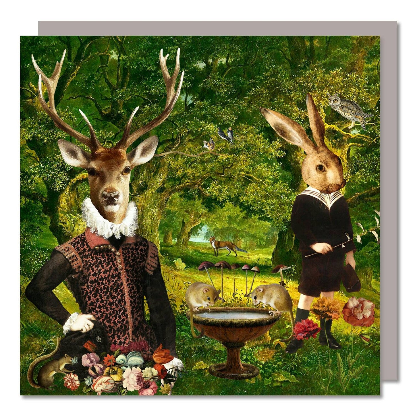 An Evening In The Woods! Blank Greeting Card.